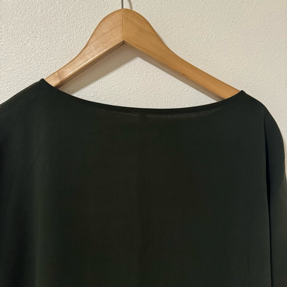 Lu. Dust of Snow Wool 3/4 Sleeve Mini Dress Black Colorblock Lagenlook NWT-Reg - Picture 8 of 13